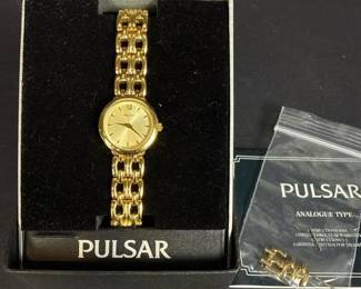 096 vintagepulsarnewinboxgoldtonewatc