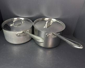 182 twoallcladsaucepanswithlids
