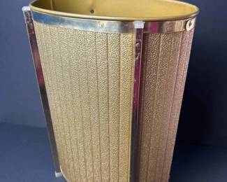 160 midcenturymoderngoldtoneovalmetal