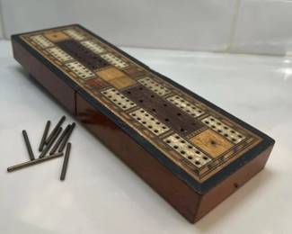 352 vintagefoldingwoodentravelcribbageb