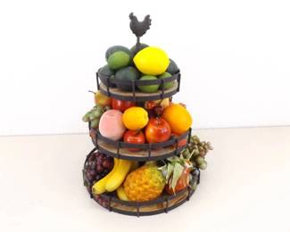 Iron Martha Stewart Tower FULL of Prop Fruits