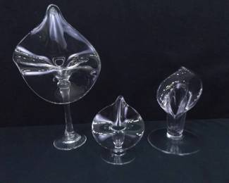 Lot of 3 Jack In The Pulpit Bud Vases