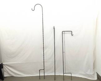 3 Iron Plant Trellises (Tallest is 62"/ 72" Total)