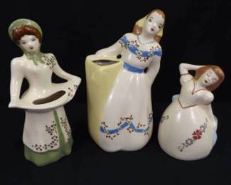 Lot of 3 Vintage Weill Ware Figural Planters