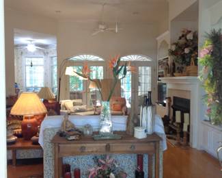 Foyer/Entry Table, Pottery, Candles