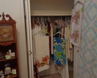 Assorted Vintage Linens - Tablecloths, Runners, Etc.