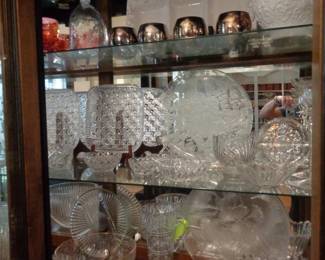 Vintage Glass Serving Pieces, SP Brandy Cups
