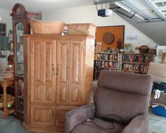 Electric Reclining Chair, Corner Storage Piece