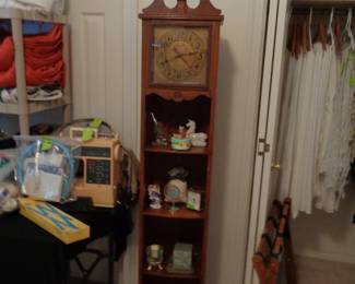 Vintage Clock with Shelves