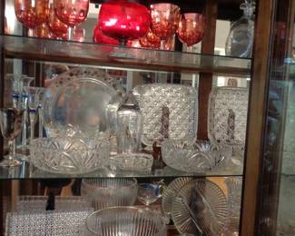 Lots of Great Vintage Glass Serving Pieces