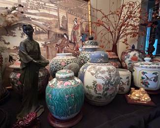 Chinese Porcelain Ginger Jars