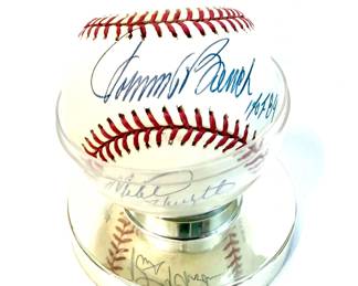 ONE BALL FOUR MAJOR LEAGUE SIGNATURES