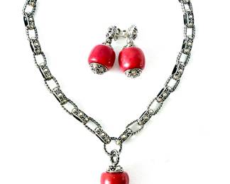 JOHN HARDY CORAL. GOLD AND STERLING NECKLACE