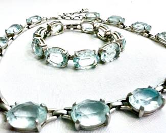 SWAROVSKI CRYSTAL NECKLACE AND BRACELET