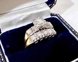 DIAMOND AND GOLD SET. APPRAISAL IN HAND