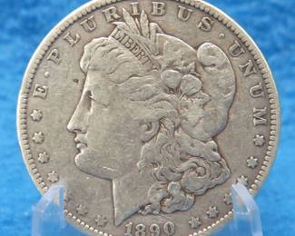Lot 101. 1890 P Morgan silver dollar