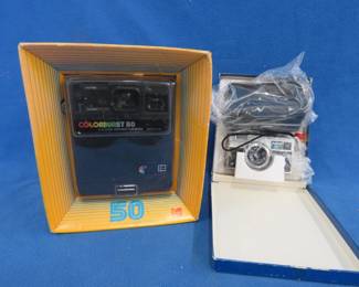 Lot 240. Colorburst Kodak Instant camera NIP. Revere 3M camera NIP.