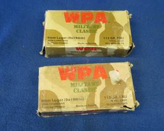 Lot 248. 99 WPA 9mm rounds
