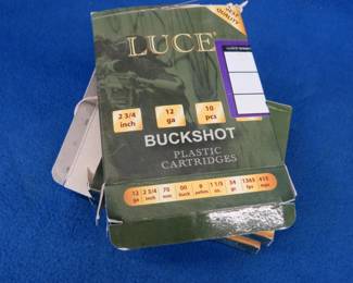 Lot 121. 40 Luce 12-gauge buckshot rounds