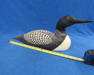 Lot 288. Jennings Decoy Co. Carved loon with an original price of $120