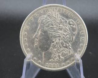 Lot 54. 1881 S Morgan silver dollar