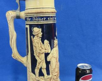 Lot 264. Very tall German beer stein marked West Germany 14 21.