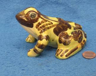 Lot 145. McCoy hand-painted garden frog in excellent condition