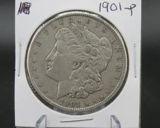 Lot 257. 1901 P Morgan silver dollar