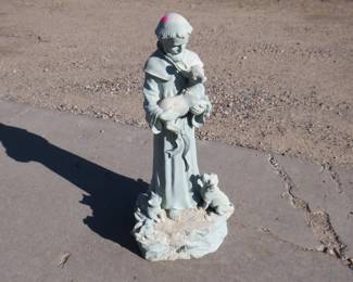 Lot 185. 22 inches tall resin statue