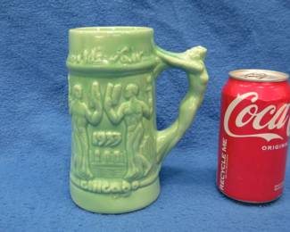 Lot 24. 1933 Chicago World's Fair Century of Progress ceramic stein in excellent condition