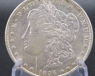 Lot 105. 1896 P Morgan silver dollar