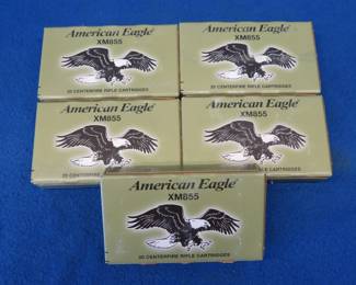 Lot 204. 100 American Eagle 5.56 rounds