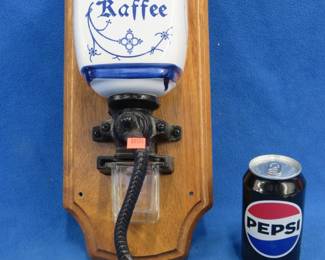 Lot 244. Raffee coffee grinder, missing cover