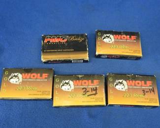 Lot 126. Approx. 86 Wolf 223 rounds