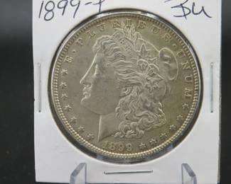 Lot 256. 1899 P Morgan silver dollar