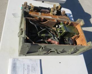 Lot 181. 1960 No. 4c Mine detector in a wooden crate
