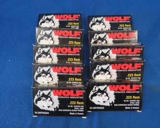 Lot 206. 200 Wolf 223 Rem rounds