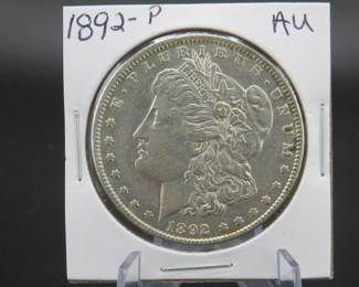 Lot 255. 1892 P Morgan silver dollar.