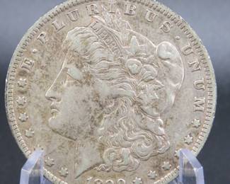 Lot 156. 1890 O Morgan silver dollar