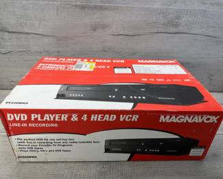 MAGNAVOX DVD PLAYER & 4 HEAD VCR NEW/OPEN BOX