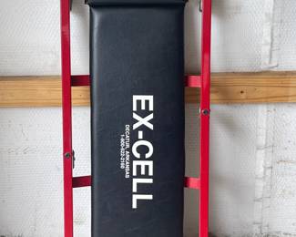 EX-CELL PADDED MECHANICS CREEPER WITH SWIVEL CASTERS