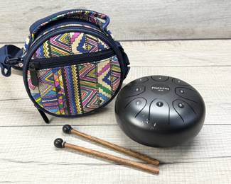 FLATSONS STEEL TONGUE DRUM WITH CARRY CASE & MALLETS