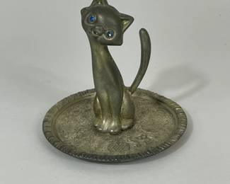 KITTY CAT TRINKET TRAY RING HOLDER