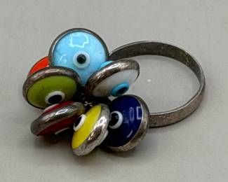 EVIL EYES PENDANTS RING