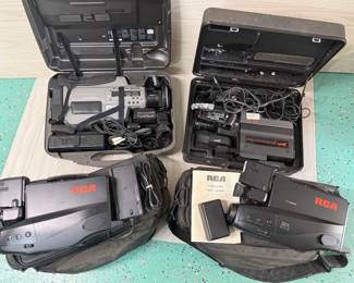 VINTAGE CAMCORDERS RCA ZENITH PANASONIC
