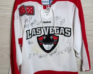 LAS VEGAS WRANGLERS ECHL AUTOGRAPHED JERSEY