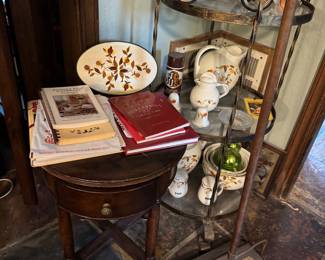 Autumn Leaf books, table cloths & throw