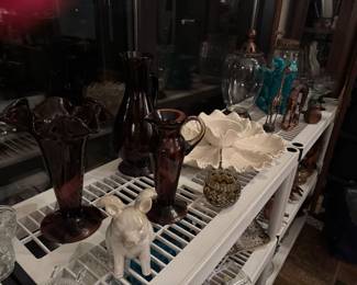 Miscellaneous glass & platters