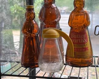 Mrs Butterworths glass bottles 