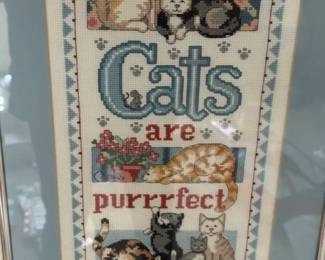 Needlepoint CATS are Purrrfect... Meow 